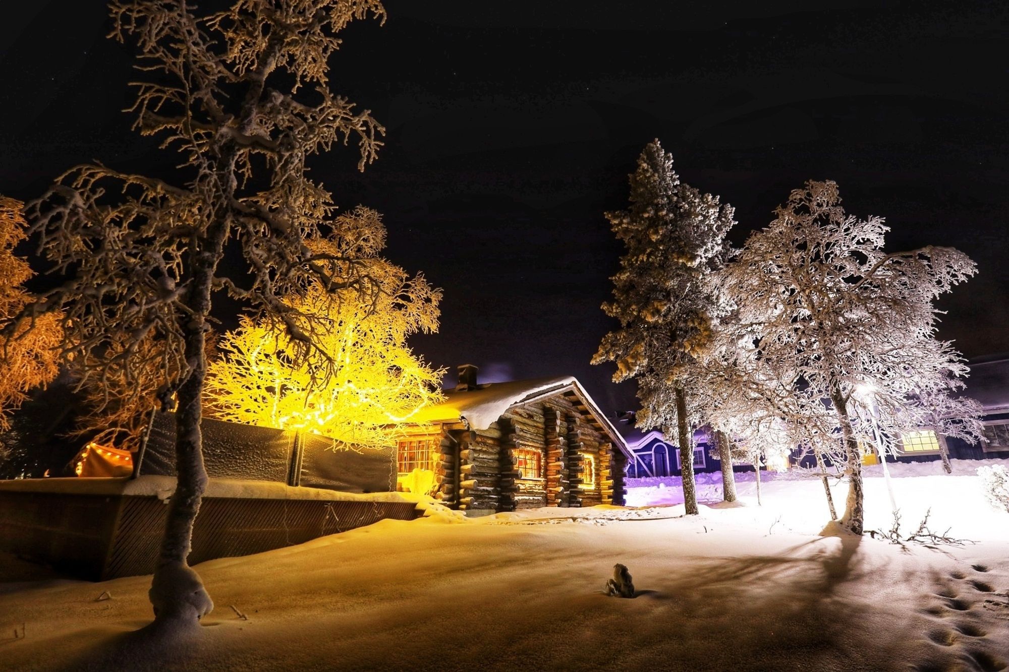 Kuukkeli Log Houses Teerenpesae Saariselka Esterno foto