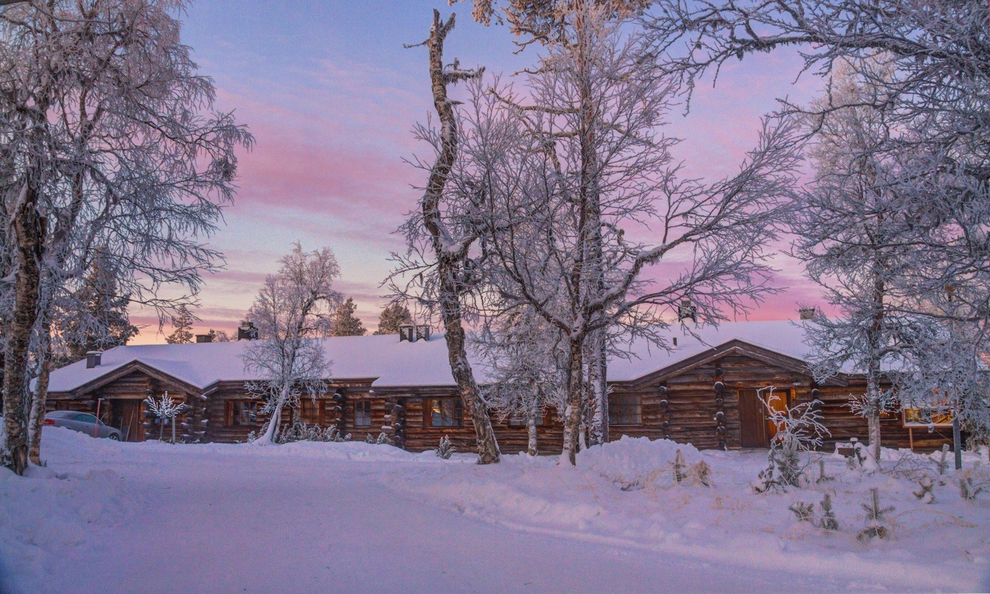 Kuukkeli Log Houses Teerenpesae Saariselka Esterno foto